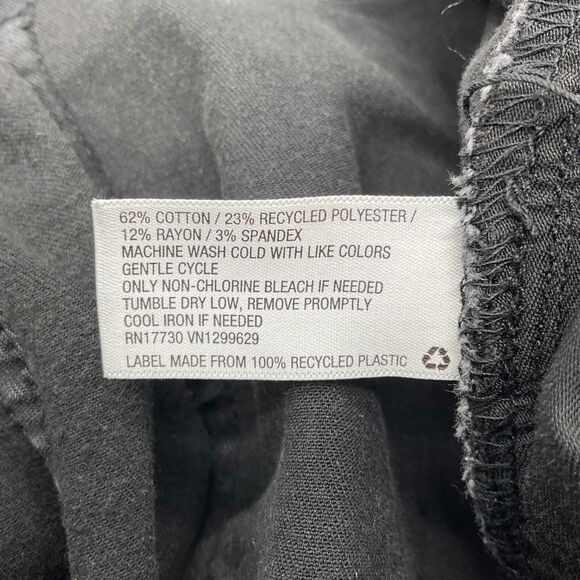 Ava & Viv Women's Mid Rise Skinny Jeans Crop Fringe Hem Size 20 Black - Picture 4 of 12